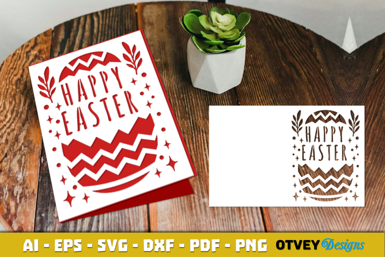 Easter Card Cover Paper Cut