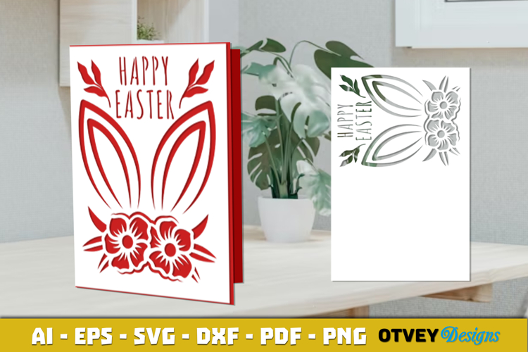 Easter Card Cover Paper Cut