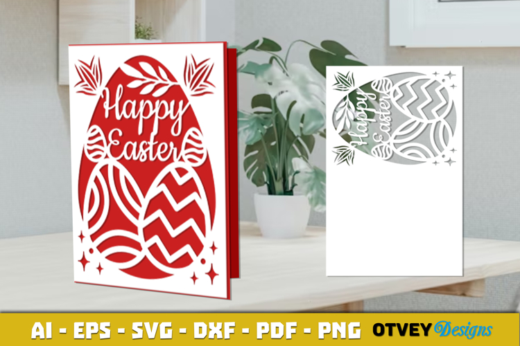 Easter Card Cover Paper Cut