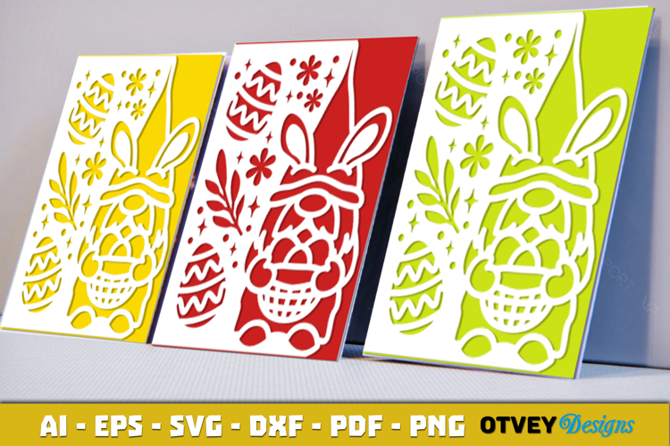 Easter Card Cover Paper Cut