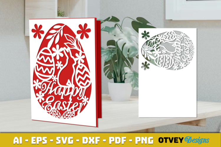 Easter Card Cover Paper Cut