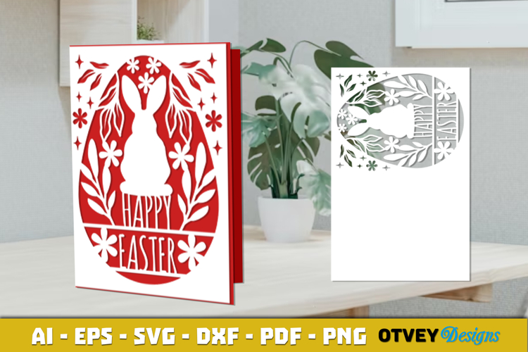 Easter Card Cover Paper Cut