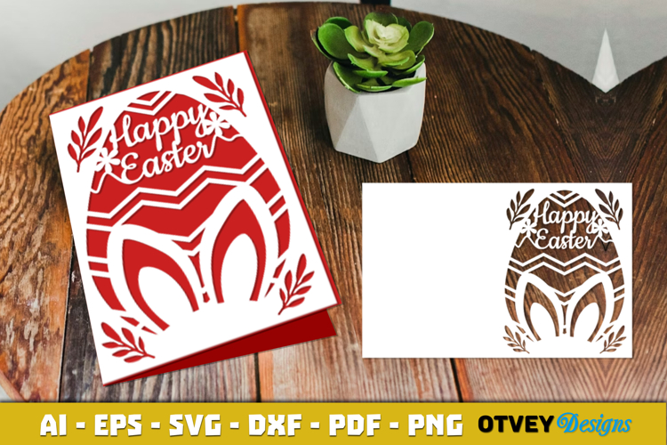 Easter Card Cover Paper Cut