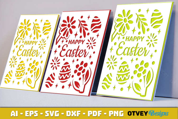 Easter Card Cover Paper Cut