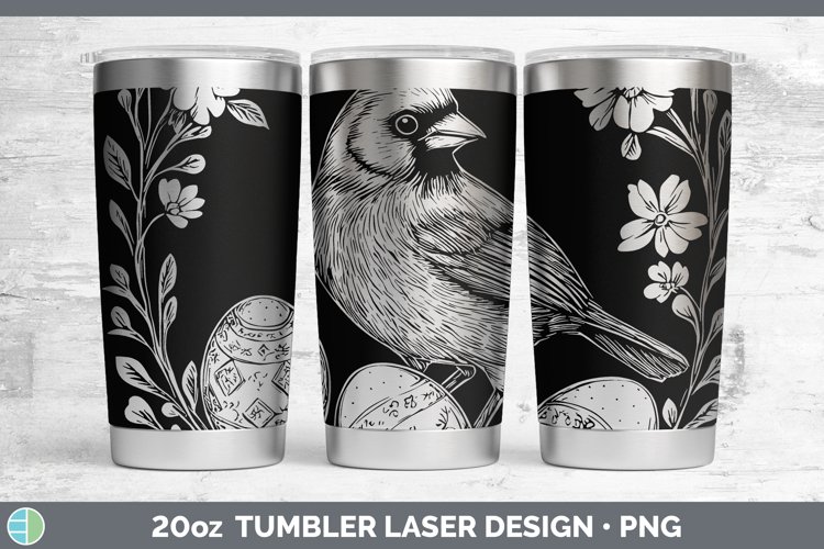 Easter Cardinal Laser 20oz Tumbler Sublimation Tumbler Desig