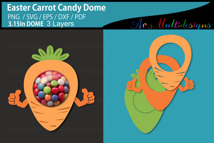 Easter Carrot Candy Dome