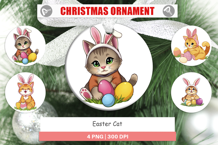 Ornament Easter Cat