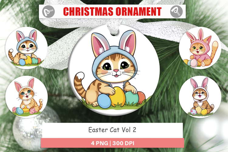 Ornament Easter Cat