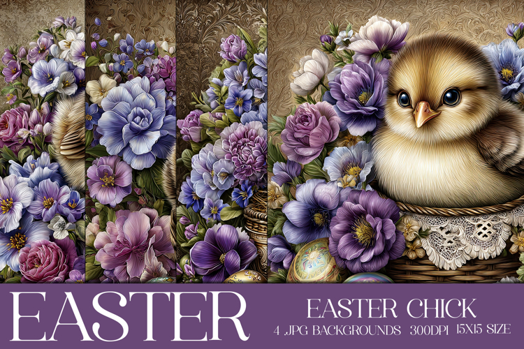Easter Background, Easter Card, Easter Chick Backgrounds, s3