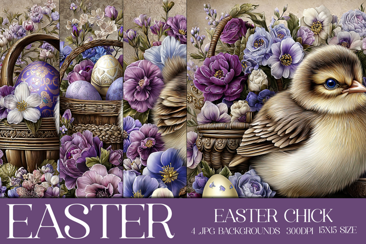 Easter Background, Easter Card, Easter Chick Backgrounds, s4