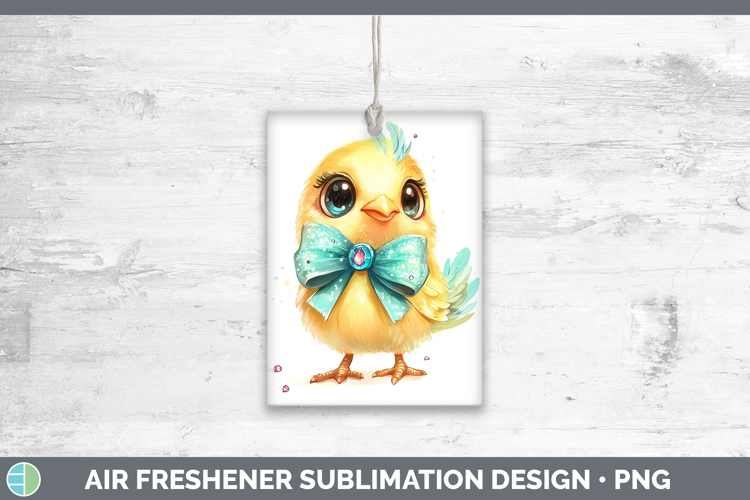 Easter Chick Air Freshener Sublimation Car Freshener Designs