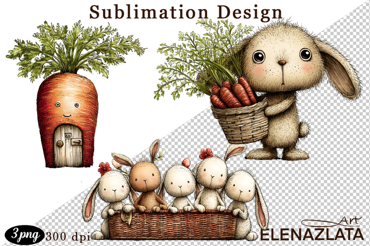 Spring animal clipart|Cute bunny, animals clipart