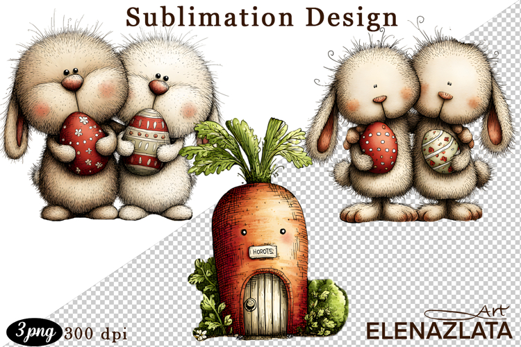Spring animal clipart|Cute bunny, animals clipart