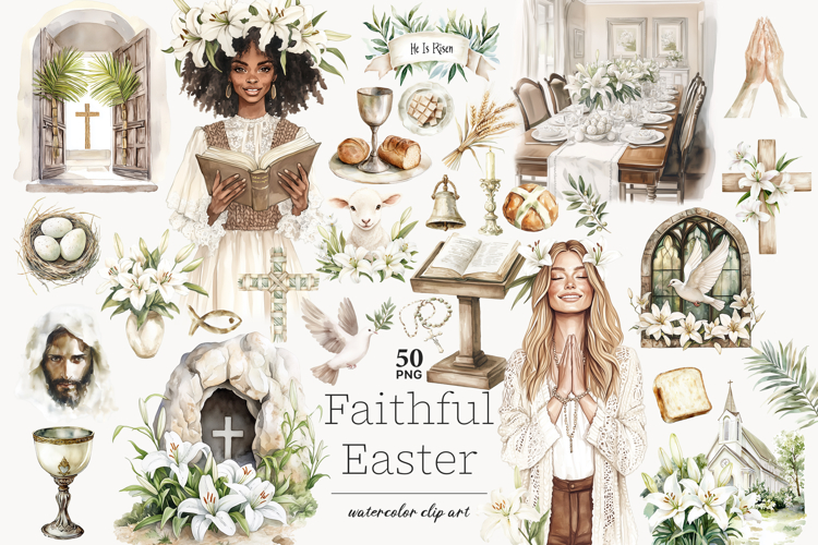 Easter Clipart | Faithful Clip Art | Religious Easter PNG