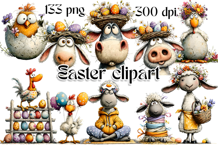 Spring animal Sarcastic easter Clipart