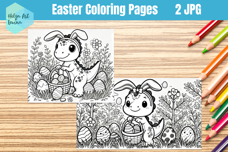 Easter Coloring Page. Kids coloring books