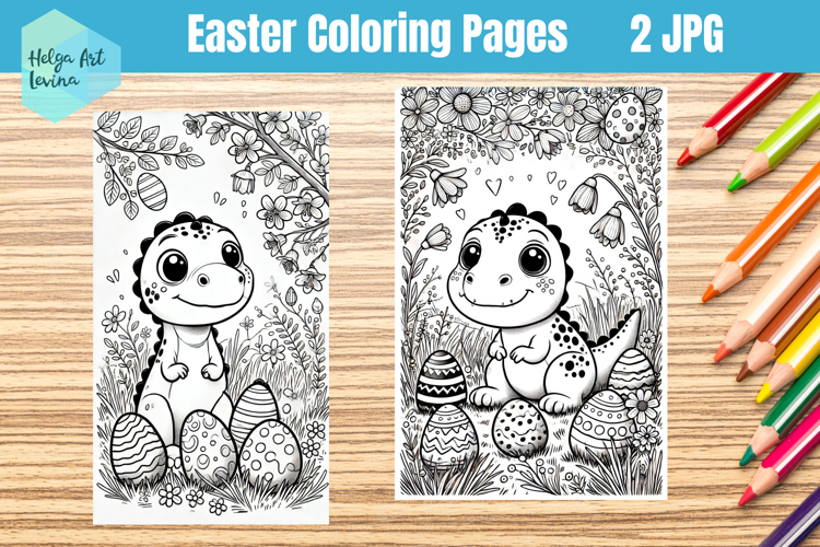 Easter Coloring Page. Kids coloring books