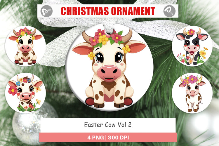Ornament Easter Cow example image 1