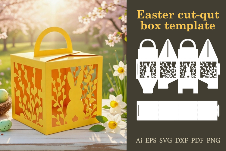 Easter Cut-Out Box Template | SVG Cutting File