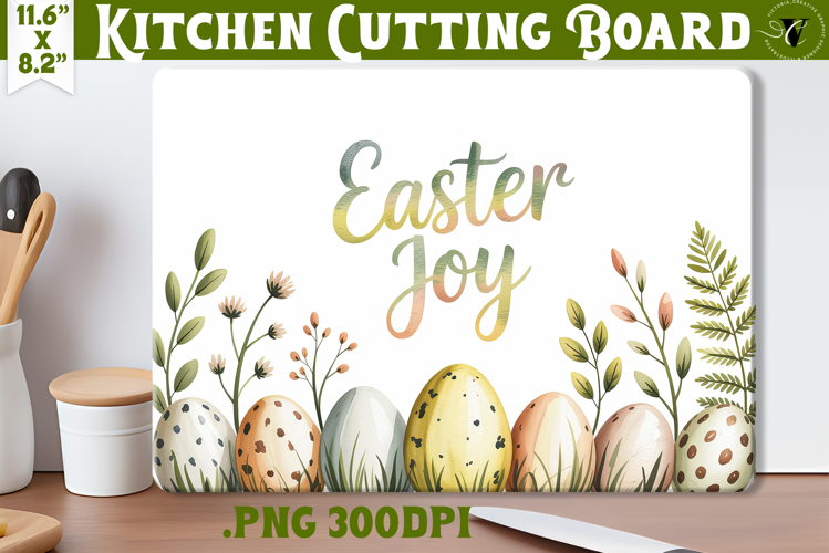 Coquette Easter Kitchen Cutting Board | Easter Joy design