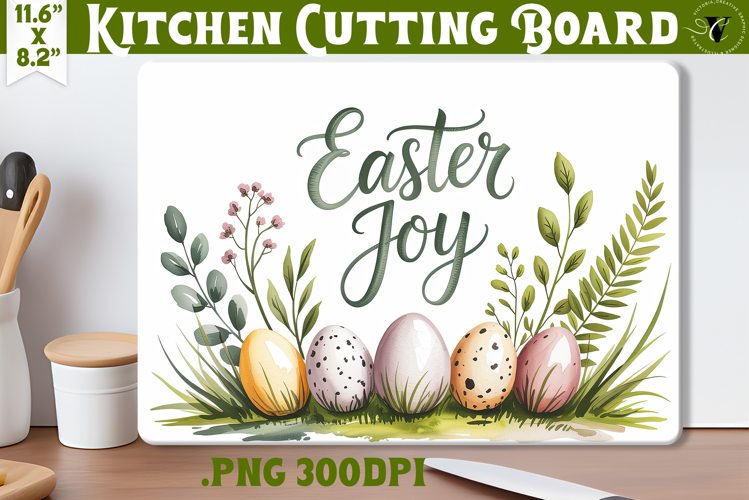 Coquette Easter Kitchen Cutting Board | Easter Joy design
