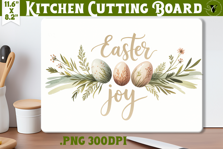 Coquette Easter Kitchen Cutting Board | Easter Joy design