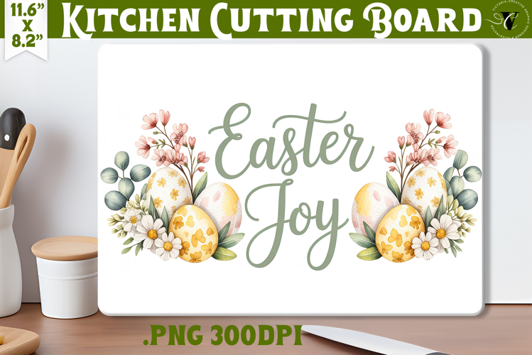 Coquette Easter Kitchen Cutting Board | Easter Joy design
