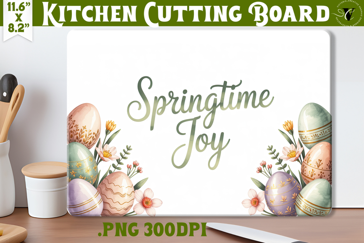 Coquette Easter Kitchen Cutting Board | Springtime Joy