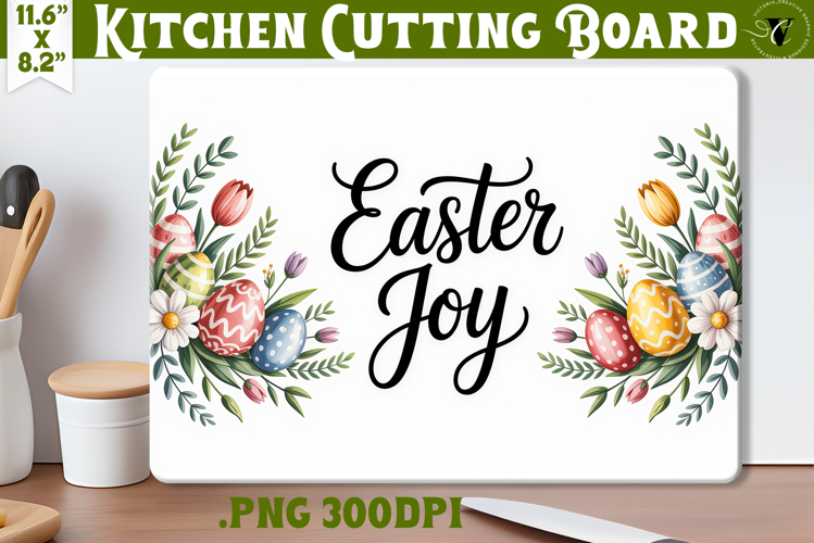 Coquette Easter Kitchen Cutting Board | Easter Joy Design