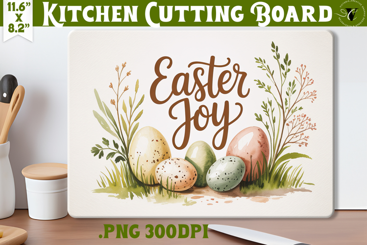 Coquette Easter Kitchen Cutting Board | Easter Joy Design