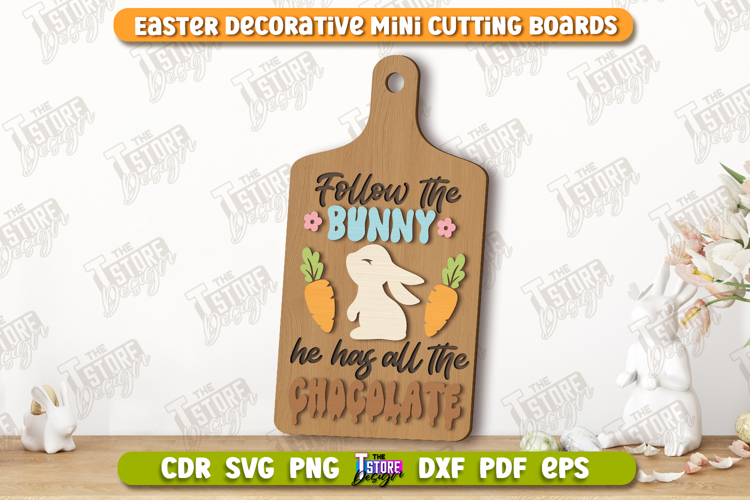 Decorative Easter Board | Decorative Mini Cutting Board |CNC