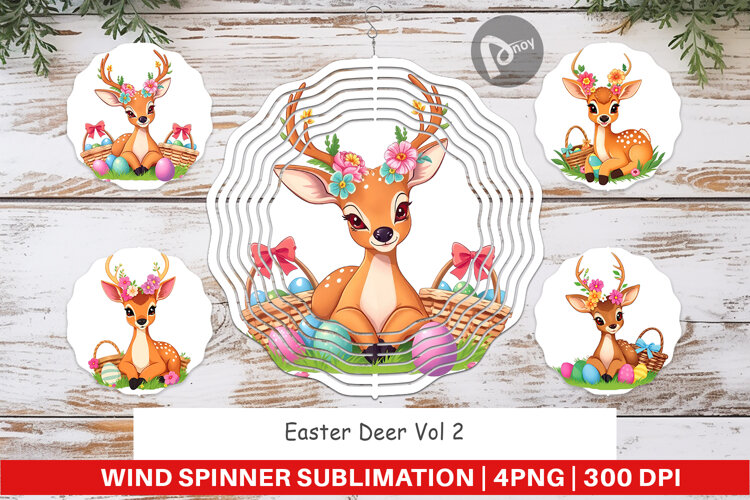 Wind Spinner Easter Deer example image 1