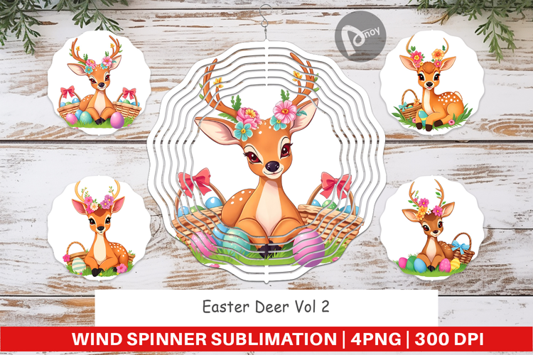 Wind Spinner Easter Deer
