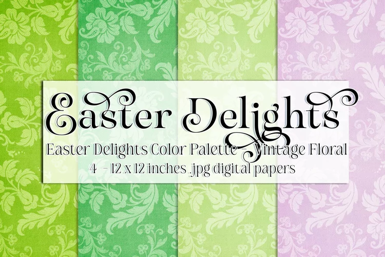 Easter Background, Easter Delights CP Vintage Floral Papers