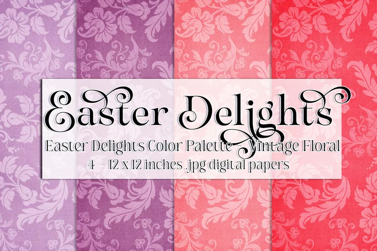 Easter Background, Easter Delights CP Vintage Floral Papers