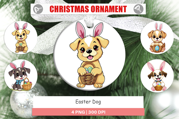 Ornament Easter Dog