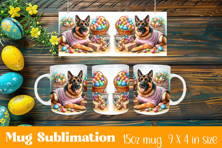 Funny easter animal Sublimation | mug Print example image 1