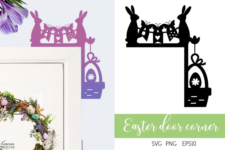 Easter Decoration| Door Corner |Easter Bunny Door Sign