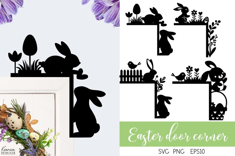 Easter Decoration| Door Corner |Easter Bunny Door Sign