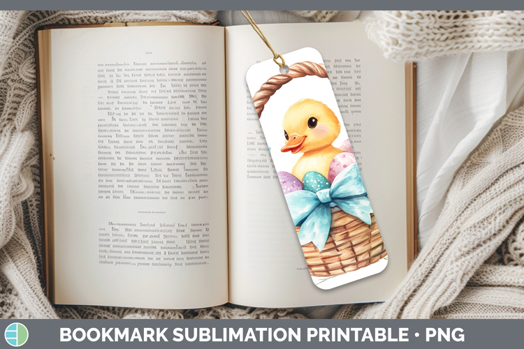 Easter Duck Bookmark Sublimation Printable Designs