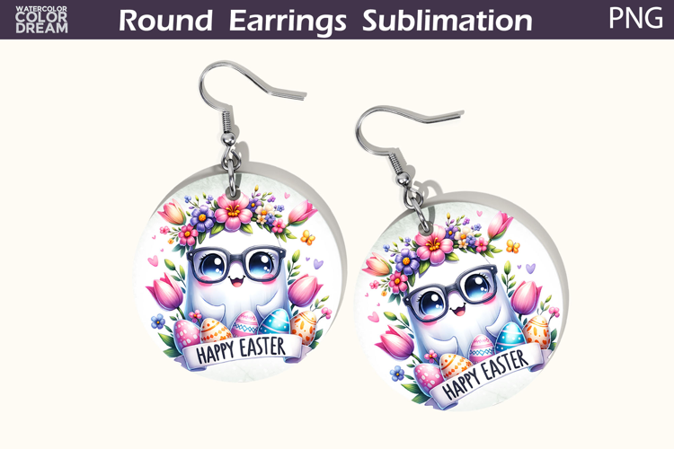 Easter Round Earrings | Easter Animal Earrings