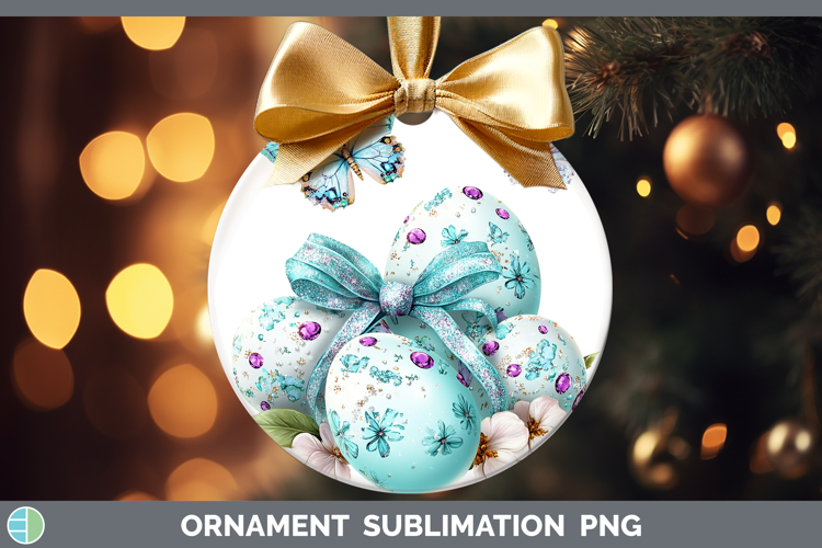 Easter Easter Egg Ornament Sublimation Bauble Designs