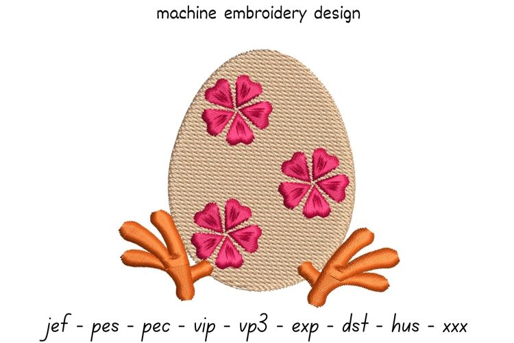 Easter Egg Embroidery Design - Easter Embroidery Pattern