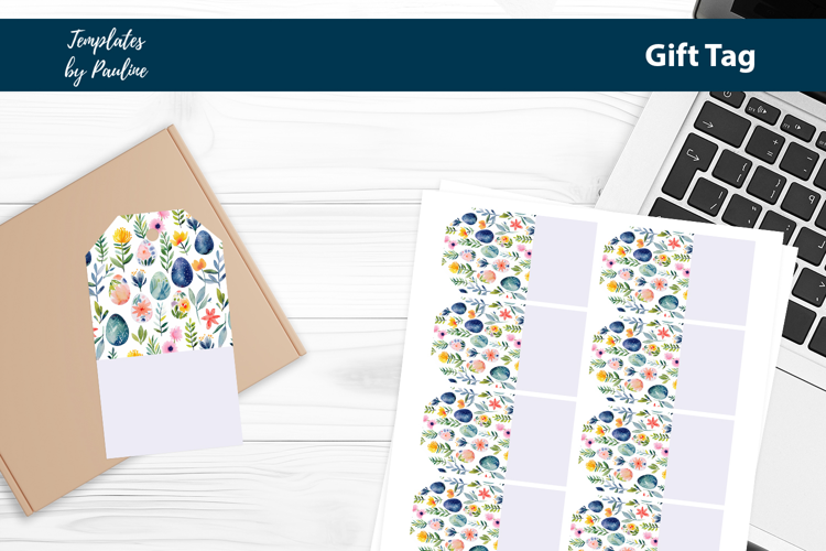Easter Egg Gift Tag Sheet, Printable Easter Product Label