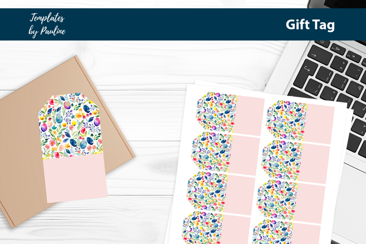 Easter Egg Gift Tag Sheet, Printable Easter Product Label