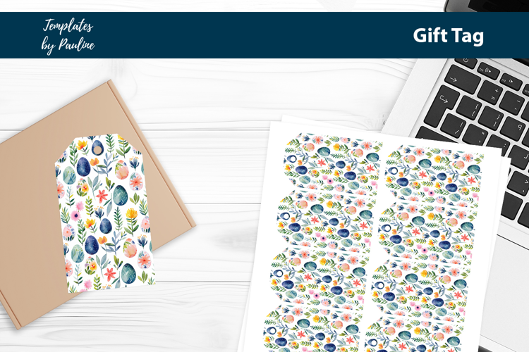 Easter Egg Gift Tag Sheet, Printable Easter Product Label