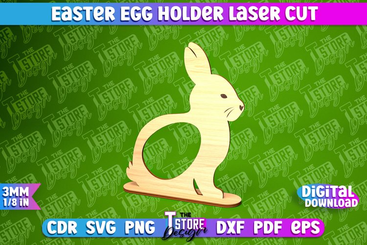 Easter Egg Holder | Easter Rabbit Laser Cut Design | CNC