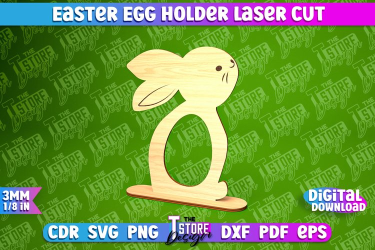 Easter Egg Holder | Easter Rabbit Laser Cut Design | CNC