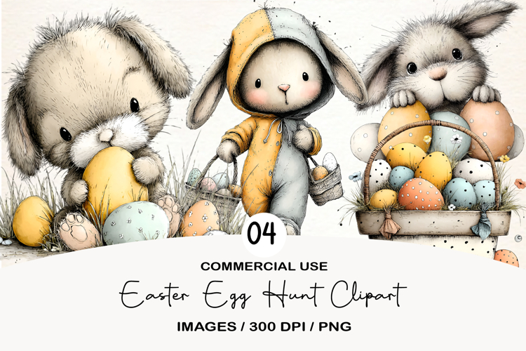 Easter Egg Hunt Clipart