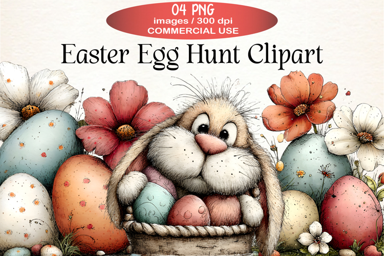 Easter Egg Hunt Clipart
